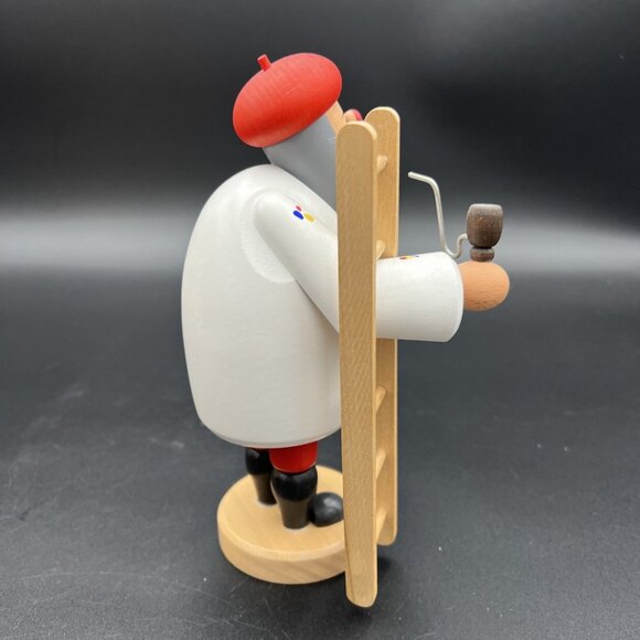 Erzgebirge Smoker Painter Maler Ladder 7" Karl Werner Germany Vintage Handmade - Picture 4 of 13